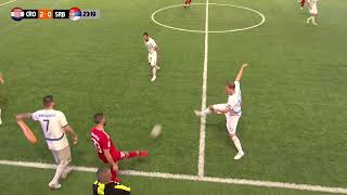 HRVATSKA vs SRBIJA 32 četvrtfinale Socca EuroCup 2024 [upl. by Ativak]