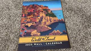 Americanflat 2025 Wall Calendar  World Travel Poster Design  Product Review [upl. by Arahat]