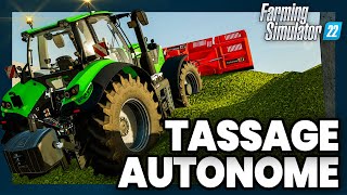 TASSAGE DU SILO AUTONOME  Tuto Courseplay Farming Simulator 22 [upl. by Weinrich]