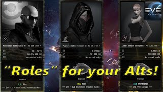 Eve Online  What Roles or Specializations can you do with your Alts [upl. by Ganiats]