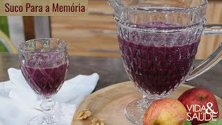 Receita Suco para memória  Tema Alzheimer 280219 [upl. by Jerri381]