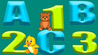 Abc amp 123 Learning Videos  Preschool Learning Videos for 3 year Olds  Number Song amp Abc song [upl. by Submuloc]