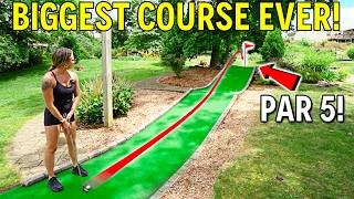 The WORLD’S LONGEST Mini Golf Course  New BIGGEST COURSE [upl. by Grannias]