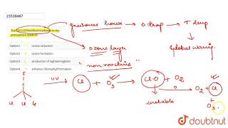 The CFCs Chlorofluorocarbons in the atmosphere leads to [upl. by Ednil]