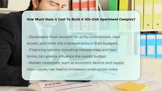 How Much Does It Cost To Build A 100Unit Apartment Complex  CountyOfficeorg [upl. by Thamora677]