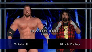 WWE SD HCTP Hardcore  Triple H vs Mick Foley [upl. by Betthel]