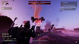 Helldivers 2  Scorcher  MG Sentry cook bots [upl. by Yankee57]