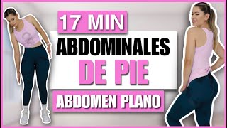 LA MEJOR RUTINA DE ABDOMINALES DE PIE para Reducir Cintura y Aplanar Abdomen 17 Min  NatyGlossGym [upl. by Reve539]