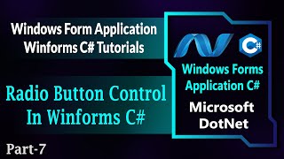 07  Radio Button Control In Winforms C  Radio Button In Windows Forms Csharp HindiUrdu [upl. by Ynoyrb]