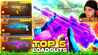 TOP 5 NEW META LOADOUTS in Rebirth Island Warzone Update Best Class Setups [upl. by Ynohtnakram183]