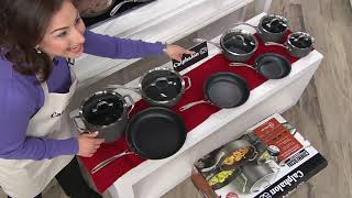 Calphalon Commercial HardAnodized Nonstick 13Piece Set on QVC [upl. by Hooke345]