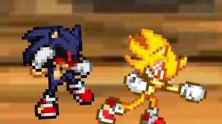 test  fleetway sonic vs sonic exe sprites animation [upl. by Charlotte]