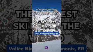 The Longest Ski Run in the World Vallée Blanche Chamonix France Skiing adventure outdoorlife [upl. by Lliw]