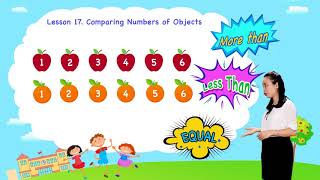 Math For Kids  Lesson 17 Comparing Numbers of Objects  Kindergarten [upl. by Zalea387]