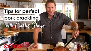 Tips For Perfect Pork Crackling With Curtis Stone [upl. by Hurff]