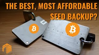 The Most Affordable Safest amp BEST Bitcoin Wallet Backup We Compare Two Of The Top Steel Backups [upl. by Moselle]