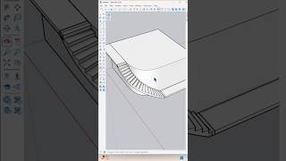 ✅How to make curve stair in sketchup youtubeshorts new sketchup viralvideo [upl. by Retsevlis]