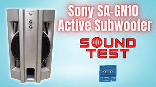 Sony SAGN10 Active Subwoofer Sound Test [upl. by Doran]