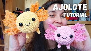 TUTORIAL AJOLOTE AMIGURUMI [upl. by Morlee396]