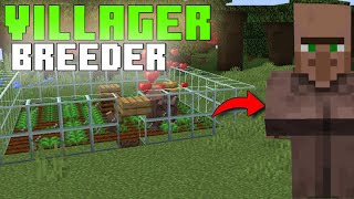 Minecraft Villager breeder 1165  1201  Easy Minecraft villager farm [upl. by Rheinlander]