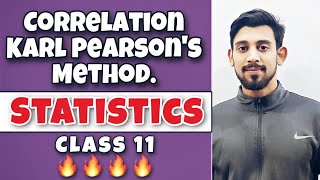 Correlation  Statistics  Class 11 [upl. by Kcirtap440]