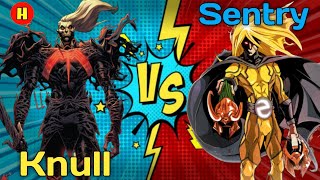 Knull vs Sentry Who will win Explained in hindi Marvel [upl. by Timms]