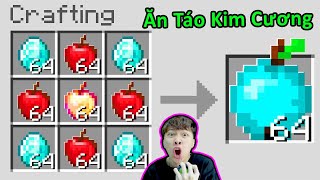 Vinh ăn quả Táo Kim Cương sẽ có ngay 999 Tỉ Kim Cương  Đau Bụng Vì Ăn Quả Táo Này Trong Minecraft [upl. by Maples]