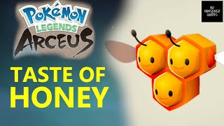 Taste of Honey Combee Locations  Pokemon Legends Arceus  Grueling Grove Aipom Hill Ramanas Isla [upl. by Leahcar]