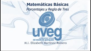 Porcentajes y Reglas de Tres UVEG [upl. by Hadias]