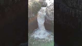 High Force Falls Teesdale shortsvideo drone nature falls [upl. by Dulcy]