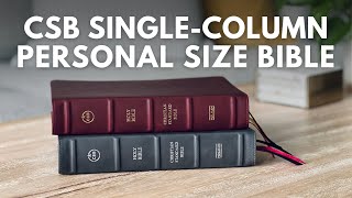 Calfskin CSB SingleColumn Personal Size Bible – Full Review [upl. by Gerti299]