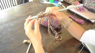 Knitting How To Cast On and Plain Knit Stitch [upl. by Dickinson748]