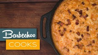 Skillet Mac and Cheese with Bacon  Barbechoo Cook [upl. by Ahtar]