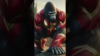 Gorilla avengers stylesuperhéroes marvel avengers viral gorilla [upl. by Suiddaht729]