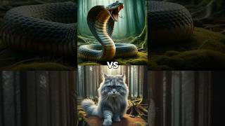 Cobra vs Cat Ferret Komodo Dragon Python Tiger shorts animals vs cobra tiger cat [upl. by Ibed]