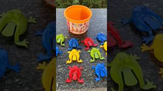 Jumping Frog Toy with Bucket Hopper Game Kids Party Favors [upl. by Dadelos786]