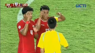 titik pinalti IND vs Laos tadi malam [upl. by Craggie]