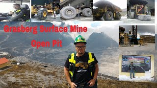 Grasberg Surface Mine PT Freeport Indonesia travel via Heat Road from Open Pit [upl. by Adriaens355]