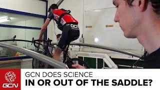 Should You Climb In Or Out Of The Saddle GCN Does Science [upl. by Landmeier670]