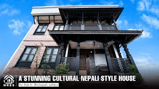 Brand New House For Sale in Bhaisepati Height Lalitpur Cultural Nepali Style House For Sale [upl. by Jeniece]