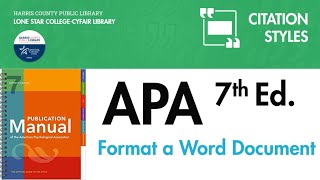 Format a Word document in APA 7th edition [upl. by Acinehs388]