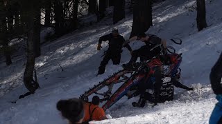 Crashes and Carnage from the Jackson Hole Hill Climb 2022 [upl. by Ashla725]