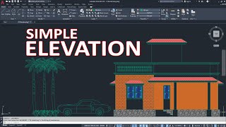 COMPLETE ELEVATION in AutoCAD in Hindi  AutoCAD Tutorial for Beginners  MICROCADD  Ansari Sir [upl. by Telrats]