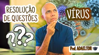 RESOLUÇÃO DE QUESTÕES vírus  Biologia Plena [upl. by Akinar345]