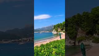 View From Sveti Stefan  Adriatic Coast Of Montenegro [upl. by Atirahc]