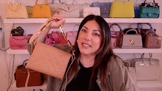 LV COUSSIN BAG IN CAMEL BB SIZE  Naomi Peris [upl. by Vijnas]