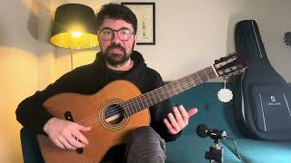 JoLuck Guitar model E04 Dolce Parlor style review [upl. by Anahsal]