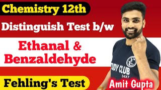 Fehling Test  Distinguish Test between Benzaldehyde and Ethanal  Distinguish Test  Amit Gupta [upl. by Filler197]