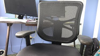 Alera Elusion Series Mesh MidBack Multifunction Chair Review [upl. by Saxe821]