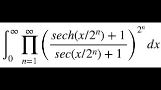 Infinite product inside an improper integral [upl. by Norita]